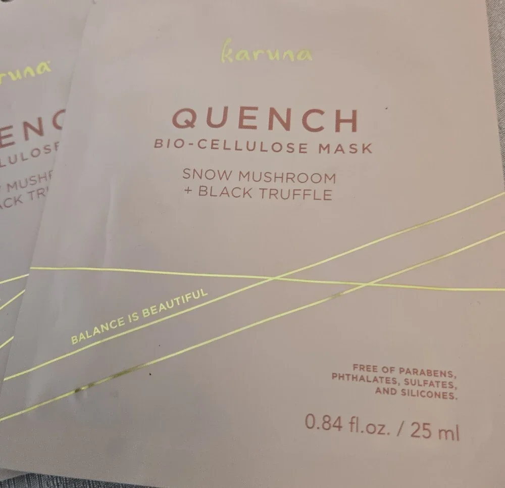 Karuna Quench Bio‑Cellulose Mask Bundle (3 Pack) – Snow Mushroom + Black Truffle
